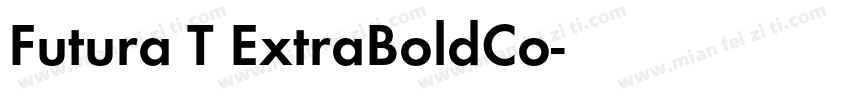 Futura T ExtraBoldCo字体转换